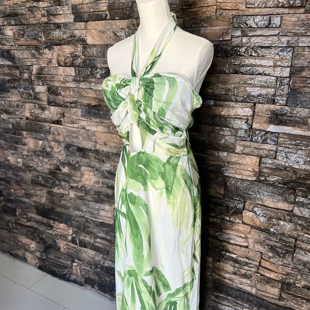 Fashion Nova Leafy Green Maxi Dress - Picture 8 of 12